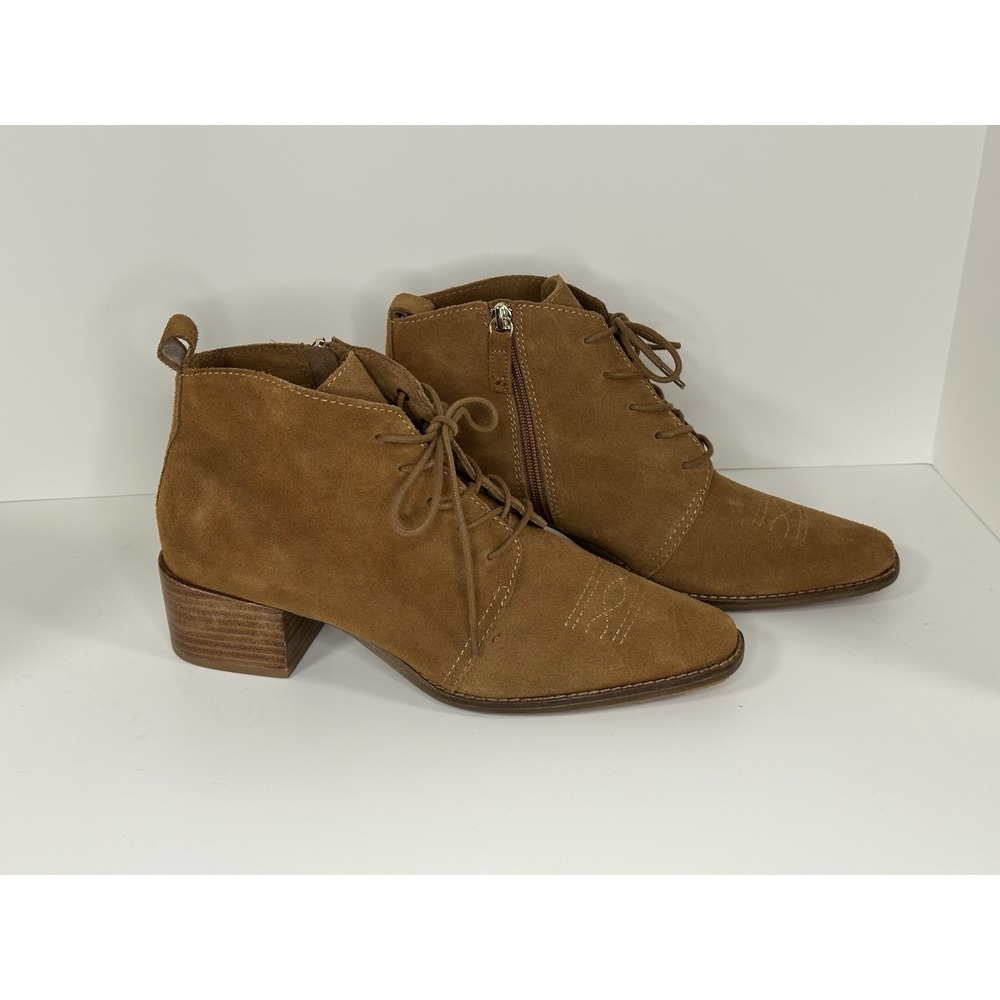 Kelsi Dagger, Brooklyn Get Away Bootie, Women's Lace Up Western Boots, Brown, 10 - Picture 1 of 8